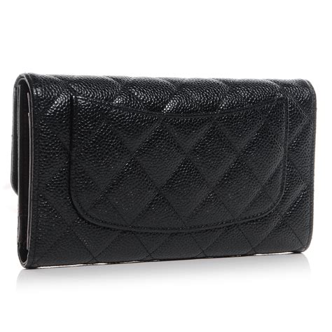 chanel wallet black and white|chanel long flap wallet.